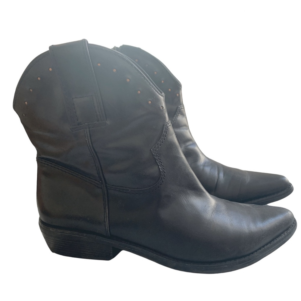 Nine West Vintage America Collection Black Leather Boots